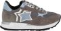 Atlantic stars Dames Sneakers Textiel Fluweel Rubber Zool Brown Dames - Thumbnail 1