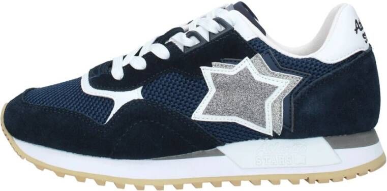 atlantic stars Sportieve Sneakers met Verfijnd Bovenwerk Blue Dames