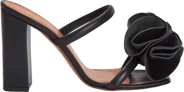 ATP Atelier Zwarte Leren Sandalen Black Dames