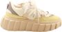 Attilio Giusti Wit Grijs Geel Leren Sneakers Multicolor Dames - Thumbnail 1