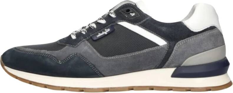 Australian Blauwe Suède Lage Sneakers Novecento Multicolor Heren