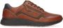 Australian Stijlvolle leren sneakers met rits en veters Brown Heren - Thumbnail 3