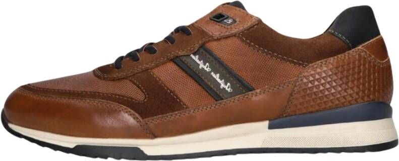 Australian Lage sneakers Filmon cognac blauw wit Brown Heren