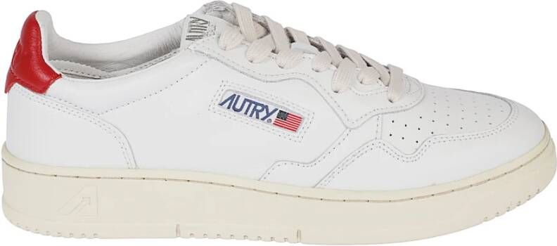 Autry Upgrade je Sneaker Game met Witte en Rode Leren Sneakers voor nen White