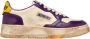 Autry Vintage Witte Sneakers Geel Paarse Rand Purple Heren - Thumbnail 5