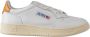 Autry Beige en Witte Leren Sneakers White Heren - Thumbnail 1