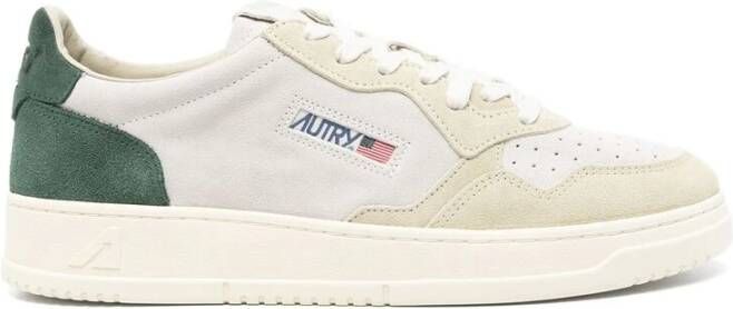 Autry Beige Veterschoen met Logo Beige Heren