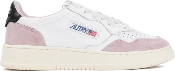 Autry Bicolor Geiten Suède Stijlvolle Sneakers White Dames