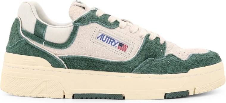 Autry Bicolor Suède Sneakers Vetersluiting Green Heren