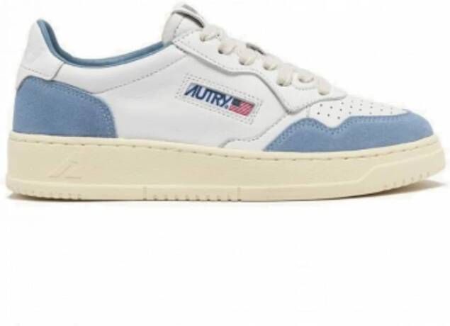 Autry Blauw en wit gecombineerde sneakers White Dames