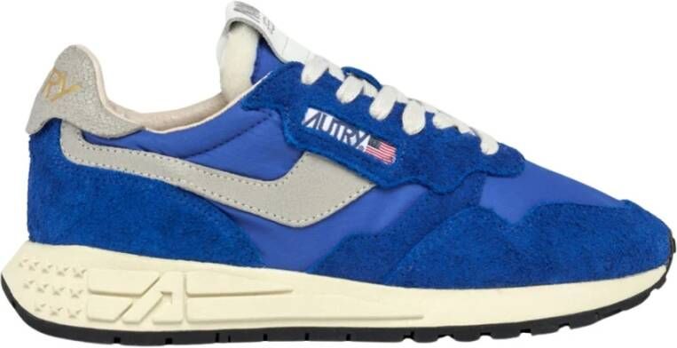 Autry Blauwe Reelwind Lage Top Sneakers Blue Heren