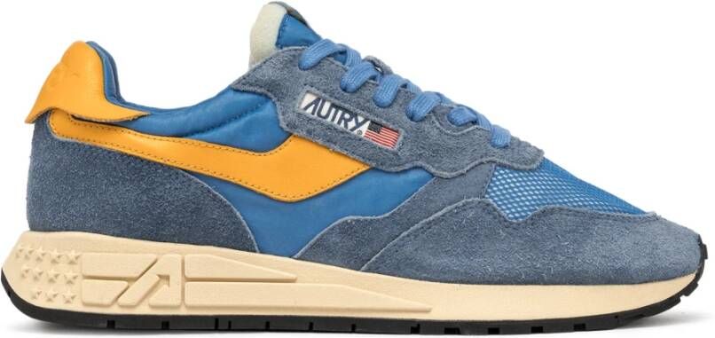 Autry Blauwe Retro Hardloopschoenen Blue Dames