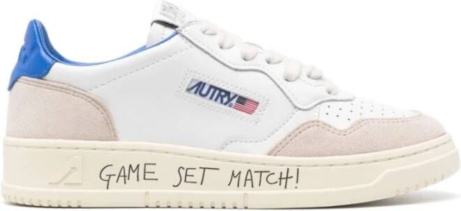 Autry Blauwe Sneakers met Witte Details Multicolor Dames