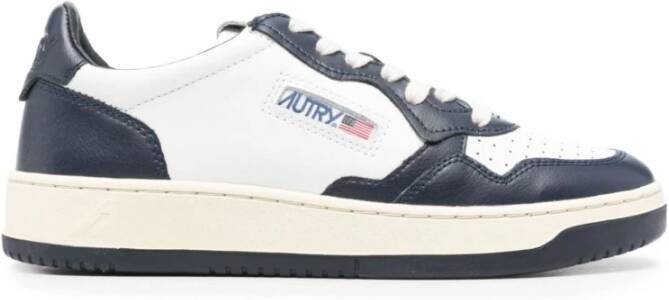 Autry Blauwe Sneakers Paneelontwerp Blue Dames