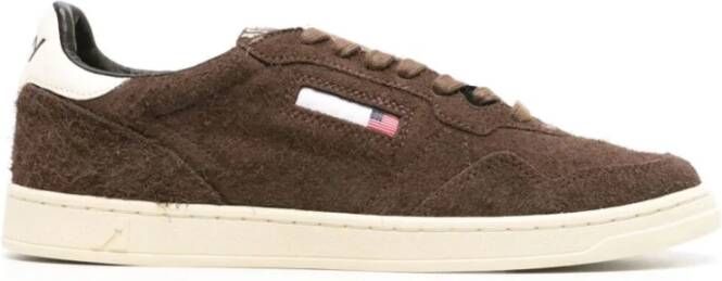 Autry Bruine Lage Platte Schoenen Brown Heren