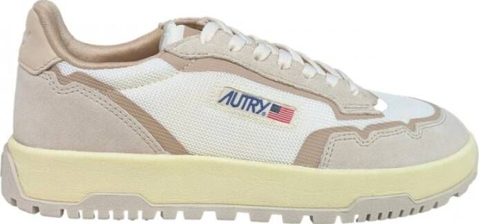 Autry Canvas Golfschoenen Beige Heren