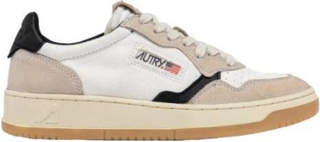 Autry Canvas Lage Sneakers Zwart Wit White Heren