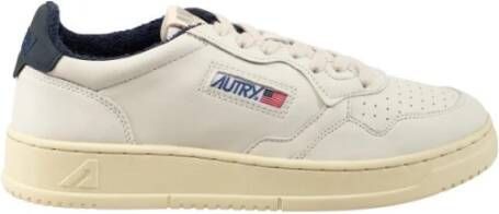 Autry Witte Leren Medalist Lage Sneakers White Heren