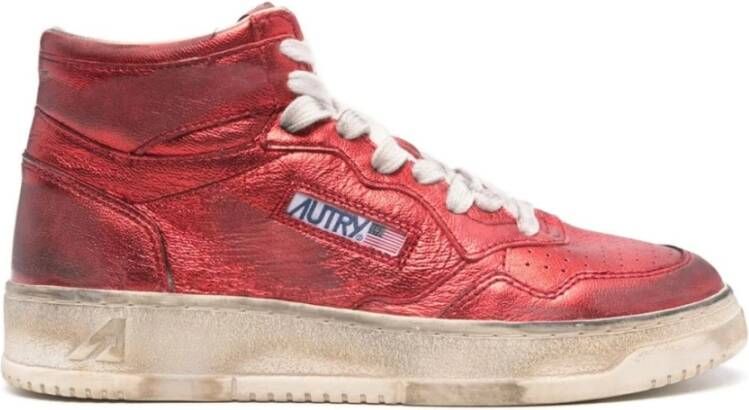 Autry Casual Sneakers voor Dagelijks Gebruik Red Dames