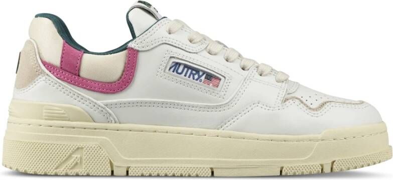 Autry Lage Sneakers in Klassieke Stijl White Dames