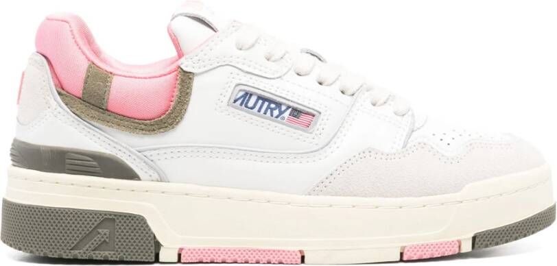 Autry CLC Sneakers Wit Groen Militair White Dames