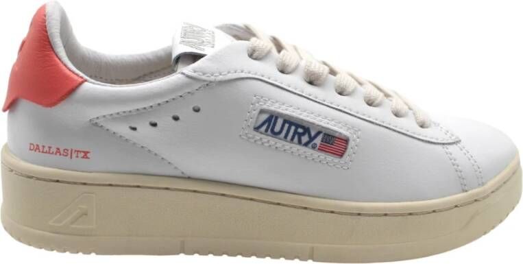 Autry Dallas Low Dames Leren Sneakers White Dames