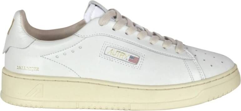 Autry Dallas Low Leren Sneakers Wit Dames