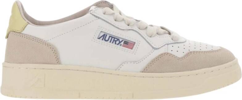 Autry Lage Top Leren en Suède Sneakers Meerkleurig