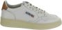 Autry Witte Leren Lage Sneakers met Logo Patch White Dames - Thumbnail 2