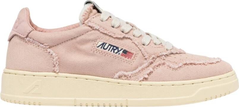 Autry Denim Medalist Lage Schoenen Pink Dames