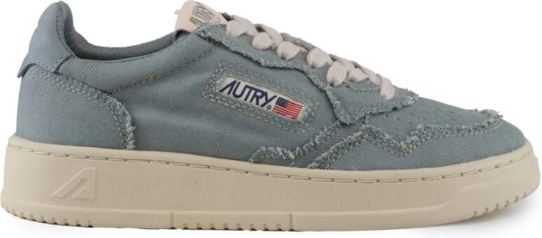 Autry Denim sneakers voor vrouwen in Silver Blue Dames