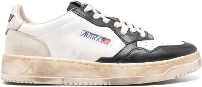 Autry Distressed Leather Sneakers Multicolor Heren