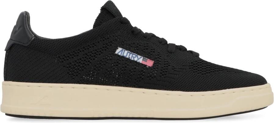 Autry Easeknit lage sneakers met leren inzet Black Heren