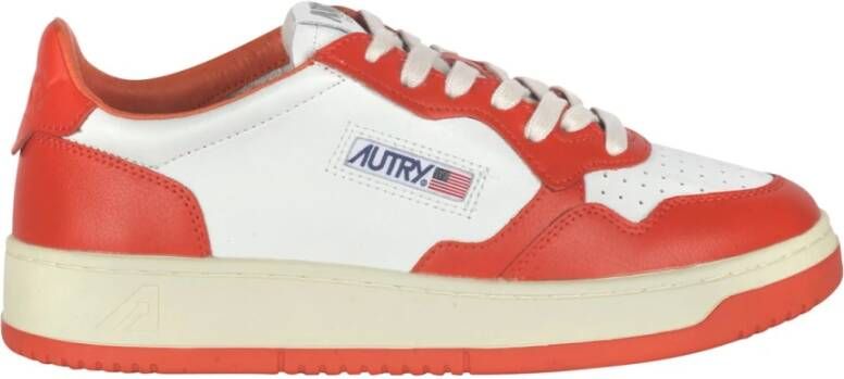 Autry Elegante Damessneakers Oranje Dames