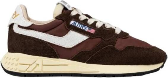 Autry Flexibele hardloopsneaker Ebony Brown Heren