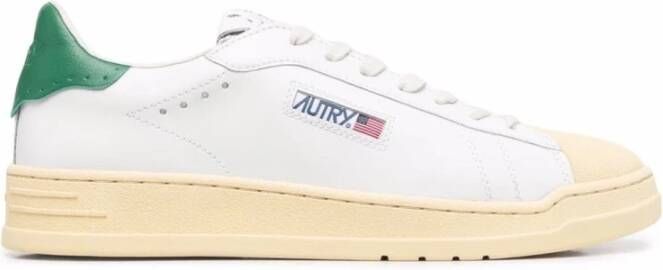 Autry Geborduurde Logo Lage Sneakers White Heren