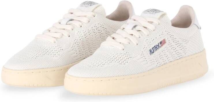 Autry Gebreide Lage Top Sneaker White Dames