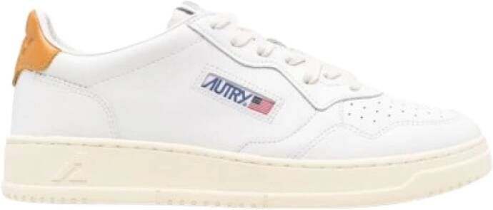 Autry Geperforeerde Medalist Sneakers met Logo White Heren