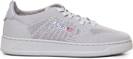 Autry Grijze geperforeerde sneakers Gray Heren