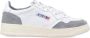 Autry Grijze Leren Sneakers met Borduurdetails White Heren - Thumbnail 1