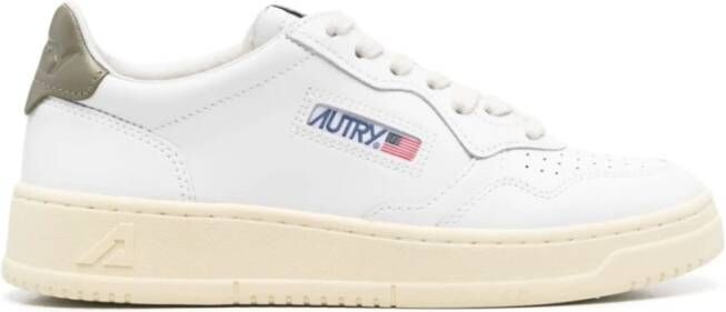 Autry Grijze Sneakers met Witte Details White Dames