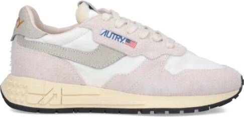 Autry Reelwind Sneakers Vintage-geïnspireerde Prestatieschoenen Beige Heren