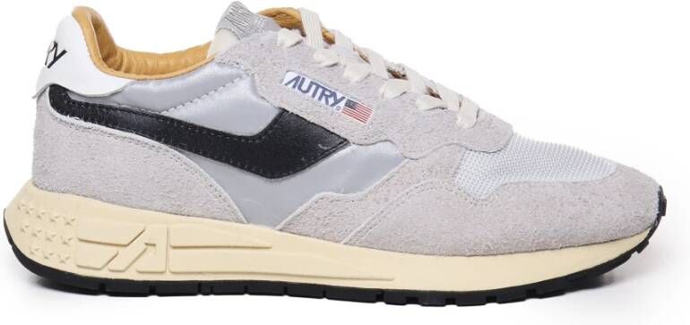 Autry Grijze Wandelsneakers met Rubberen Zool Gray Heren