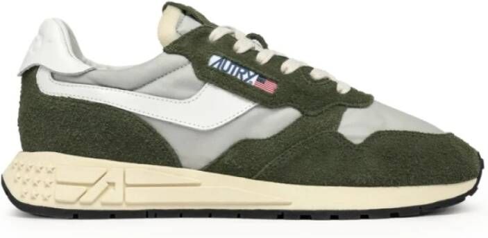 Autry Groene en grijze leren sneakers Green Heren