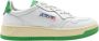 Autry Groene Leren Logo Sneakers White Dames - Thumbnail 1