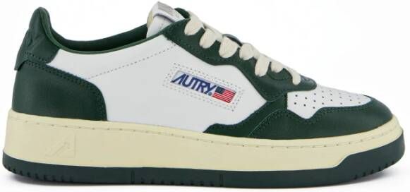 Autry Groene platte schoenen Klassieke sportieve sneaker Green Heren