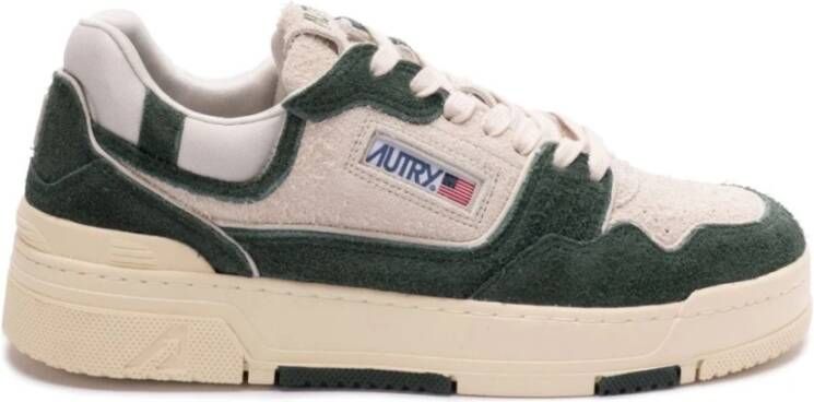 Autry Groene Sneakers Paneeldesign Logopatch Green Heren