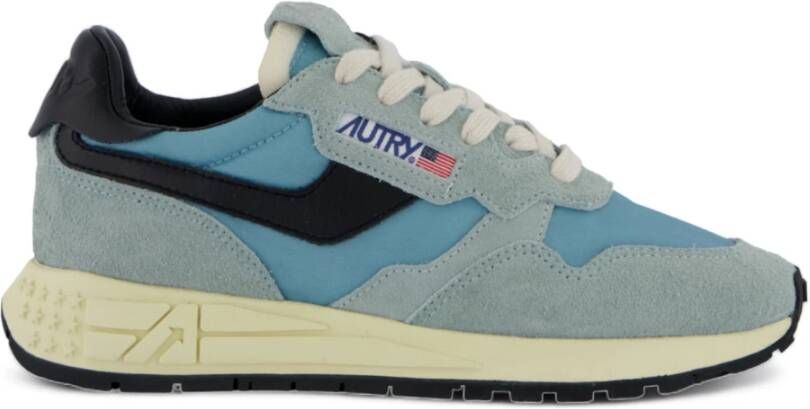 Autry Heldere Blauwe Platte Schoenen Multicolor Heren