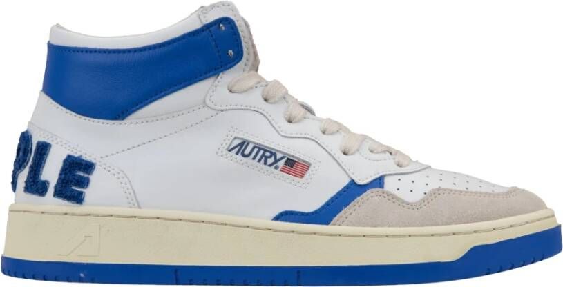 Autry Heren Leren Veterschoenen White Heren