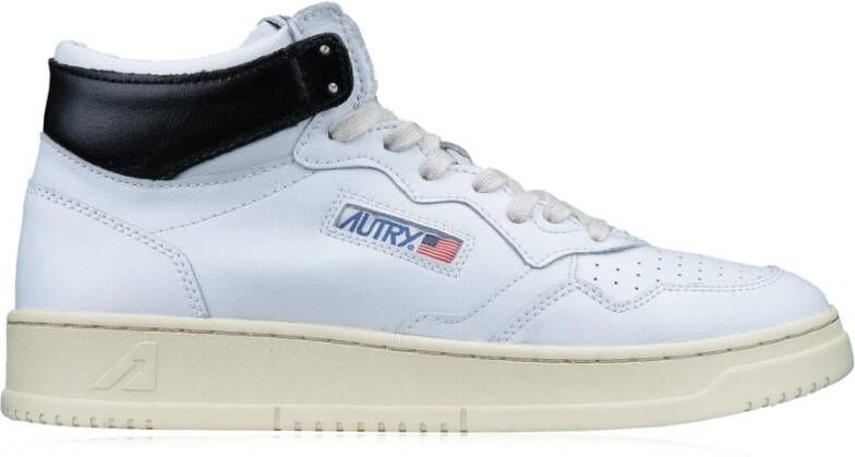 Autry Heren Leren Veterschoenen White Heren